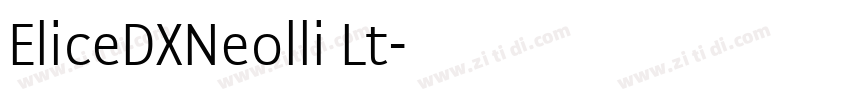 EliceDXNeolli Lt字体转换